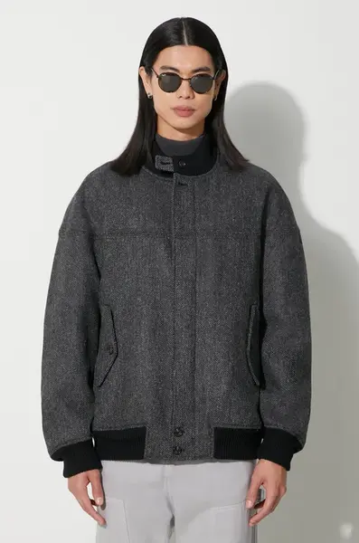 Baracuta Vlněná bomber bunda Baracuta Herringbone Derby Jacket