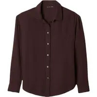 GAP V-LS GAUZE BIG Dámska košeľa, hnedá, veľkosť