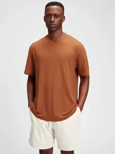 GAP Tričko short sleeve linen t-shirt - Pánské