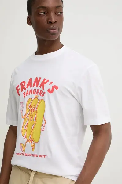 Bavlněné tričko Hugo Blue