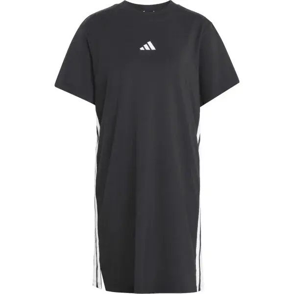 adidas 3-STRIPES TEE DRESS W Dámske šaty, čierna, veľkosť