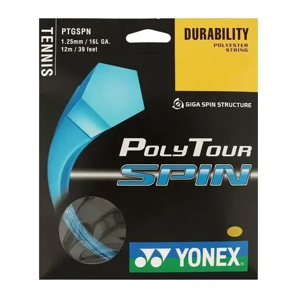 Yonex POLY TOUR SPIN Tenisový výplet, modrá, veľkosť