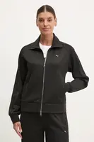 Mikina Puma dámská, černá barva, hladká, 629937