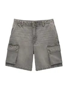 Pull&Bear Rifľové kapsáče  čierny denim