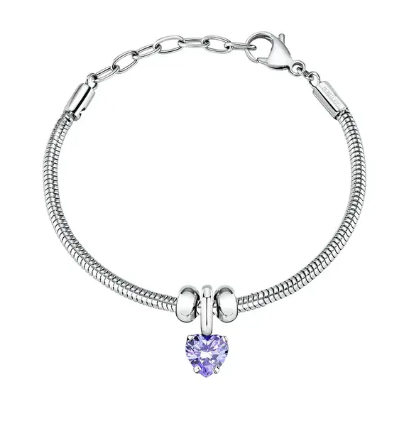 Morellato Půvabný ocelový náramek se srdíčkem Drops SCZ1345