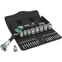 Wera 004046 Sada ráčnová Zyklop Speed 8100 SB 6, 29 d. upínací část 3/8" - metrická