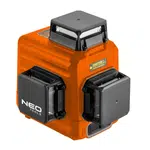 3D laser, 360 stupňů, 15 m, červený, magnetický držák - NEO tools 75-104