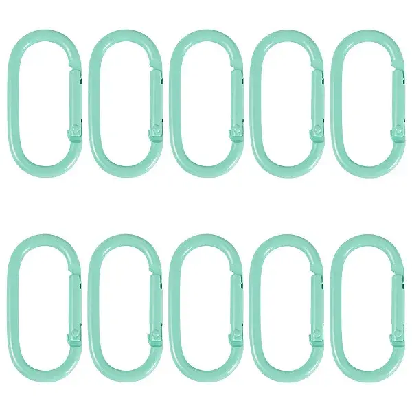 10Pcs Alloy Spring Gate Rings