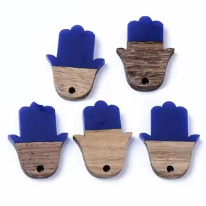 Resin & Walnut Wood Pendants