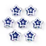 UV Plating Rainbow Iridescent Acrylic Beads