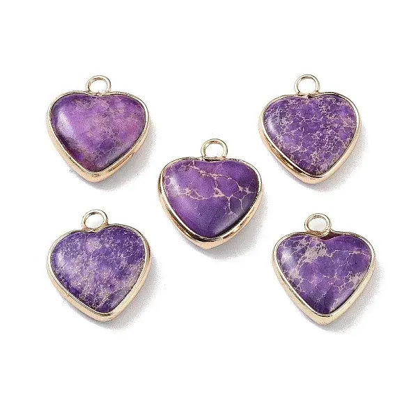 Dyed Synthetic Imperial Jasper Pendants