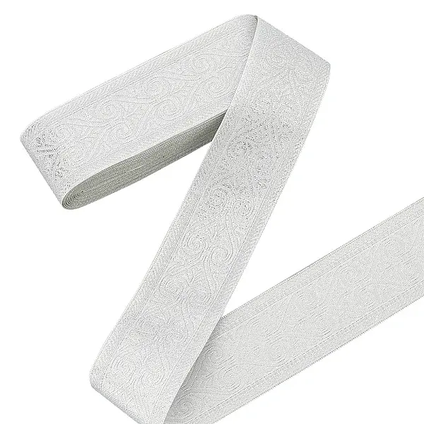 Polyester Jacquard Flower Ribbon