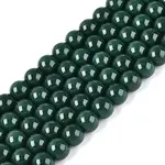 Opaque Solid Color Glass Beads Strands