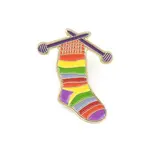 Knitted Sock Enamel Pins