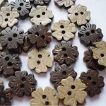Round Carved 2-hole Basic Sewing Button