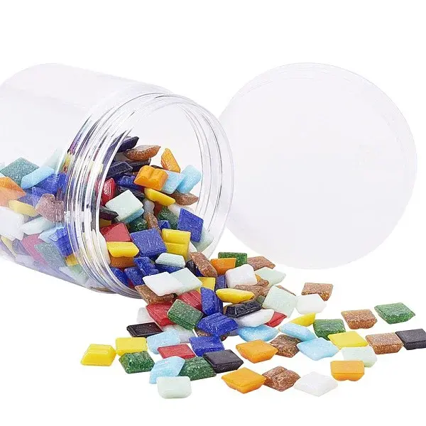 Mosaic Glass Flat Back Cabochons