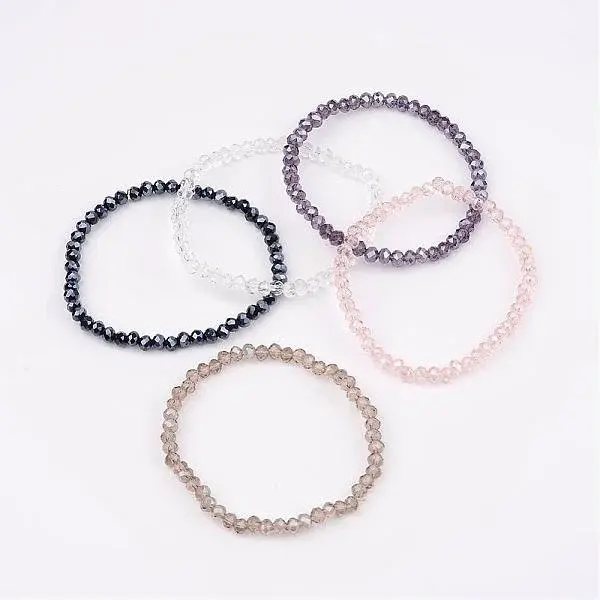 Glass Beaded Stretch Bracelets