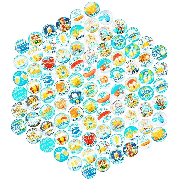 100Pcs Glass Cabochins