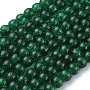 Crackle Glass Beads Strands
