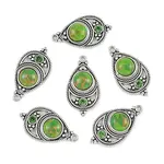 Bohemian Dyed Synthetic Turquoise Pendants