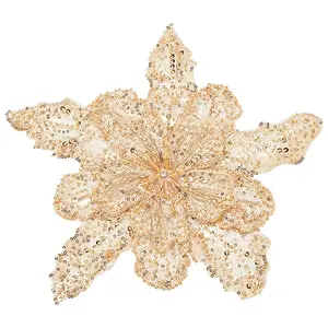 MAYJOY 1Pc 3D Flower Polyester Embroidery Ornament Accessories