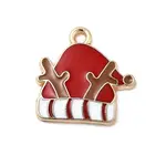 Christmas Alloy Enamel Pendants