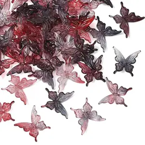 50Pcs Transparent Acrylic Beads