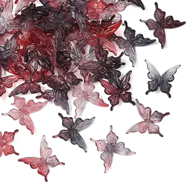 50Pcs Transparent Acrylic Beads