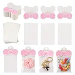 100Pcs Foldable Bowknot Paper Hanging Header