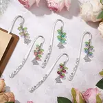 5Pcs 5 Colors Alloy Hook Bookmarks