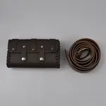 Leather Waist Bag and Belt Set