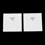 Smiling Face Paper Earrings Necklace Display Cards