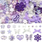 100Pcs 19 Styles Transparent & Opaque Acrylic Beads