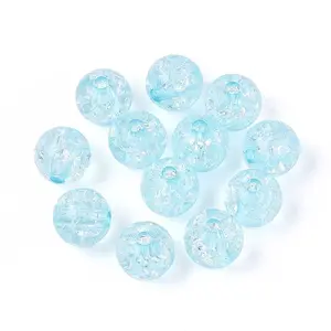 Transparent Crackle Acrylic Beads