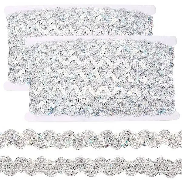 2Pcs Polyester Paillette Beads