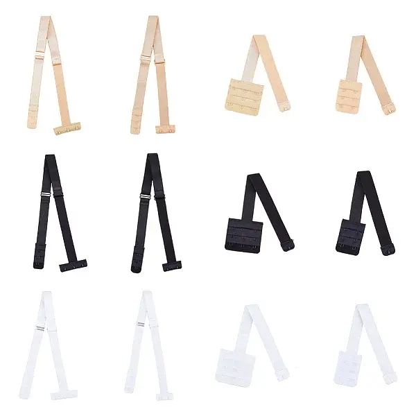 6 Sets 6 Style Nylon Womens Low Back Bra Converter