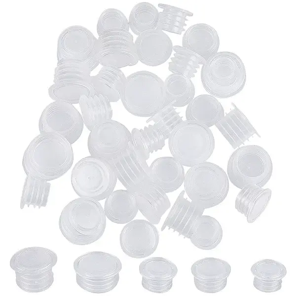 50Pcs 5 Styles Plastic Bottle Stoppers