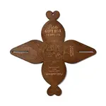 Retro Style DIY Heart Gift Box Template