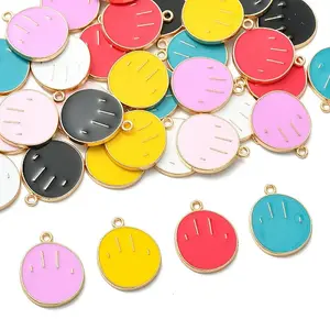 35Pcs 7 Styles Alloy Enamel Pendants