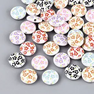 Printed Opaque Acrylic Beads