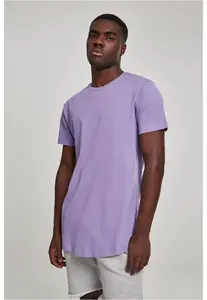 Shaped long lavender t-shirt