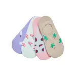 Invisible Summer Socks Made of Recycled Yarn 4-Pack Multicolored