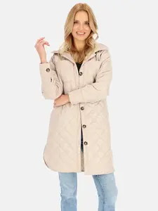 PERSO Woman's Women's transitional thin jacket with a hood