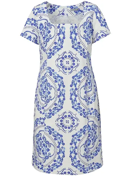 PERSO Woman's Women's summer dress with short sleeves made of cotton fabric