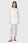 Šaty a svetr AllSaints MIRO bílá barva, maxi, W179DC