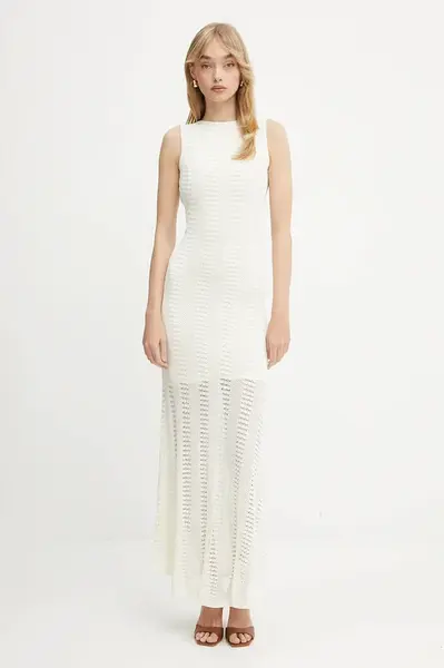 Šaty Marciano by Guess EMMA béžová barva, maxi, přiléhavé, 5GGT44 5869Z