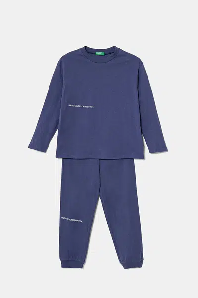 Pyžamo United Colors of Benetton tmavomodrá barva, 30960P08D