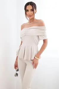 Dámský italský set s blůzou a kalhotami