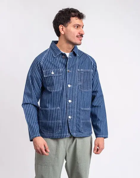 Service Works Pinstripe Denim Coverall 2.0 INDIGO L