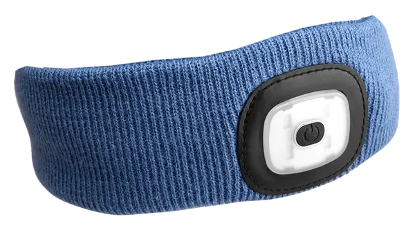 Čelenka s čelovkou 180 lm, nabíjecí USB, univerzální velikost, červená - SIXTOL Barva: modrá